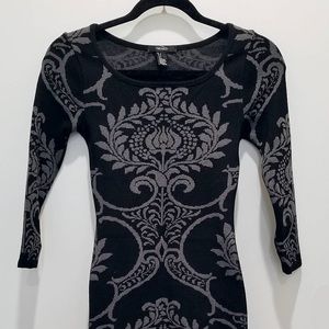 NWT Forever 21 Black n Grey Sweater Dress - Small